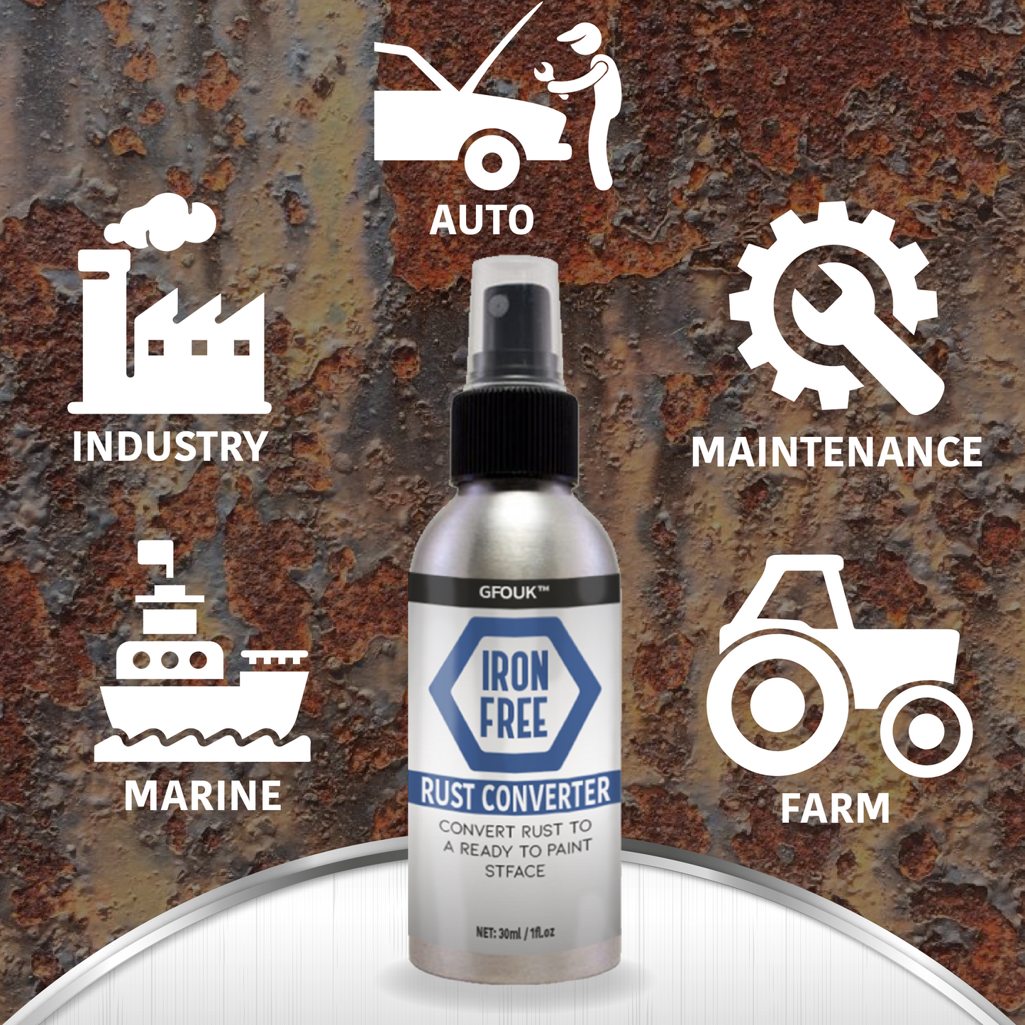 GFOUK™ IRONFREE Rust Converter Spray