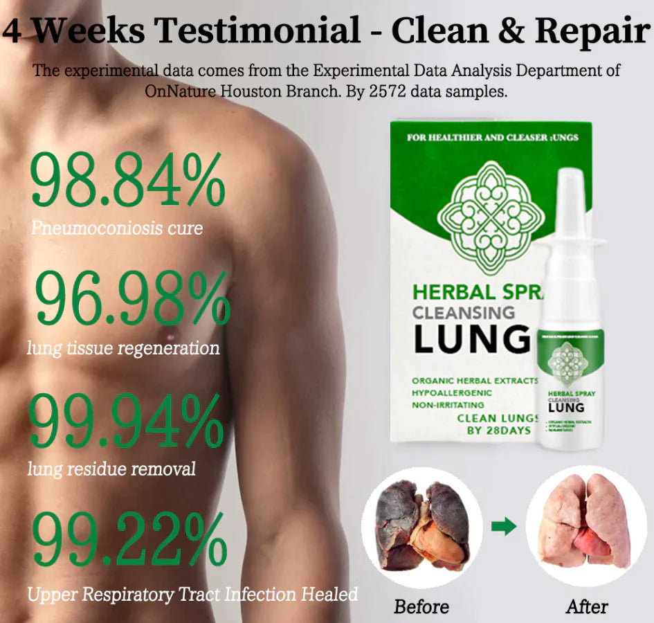 Organic Herbal Lung Cleanse Repair Spray