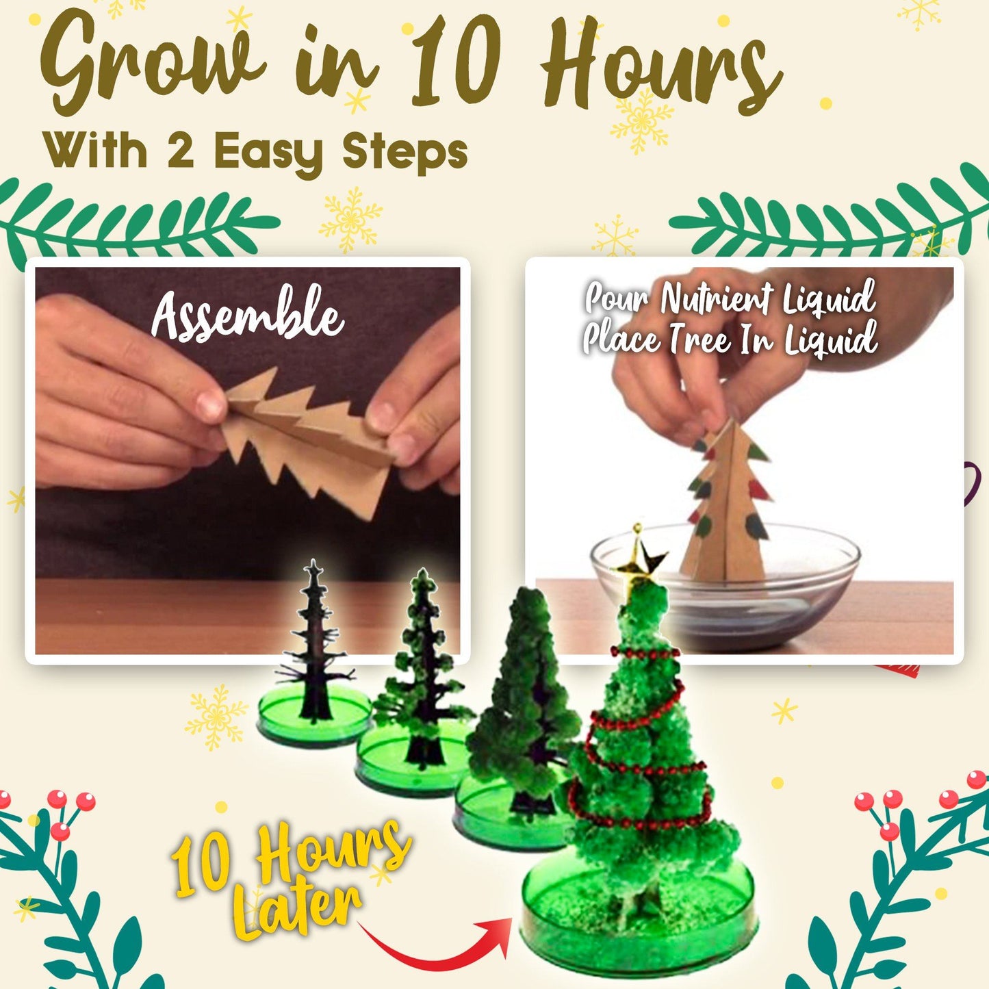 Growing Crystal Christmas Tree